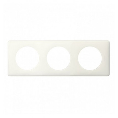 Plaque Céliane Memories 3 postes blanc Yesterday Legrand