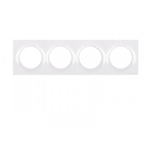 schneider electric plaque de finition blanche quadruple schneider odace styl distriartisan