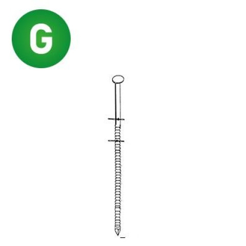 Pointes en rouleaux 16° galva - Série COILS annelée - Longueur au choix