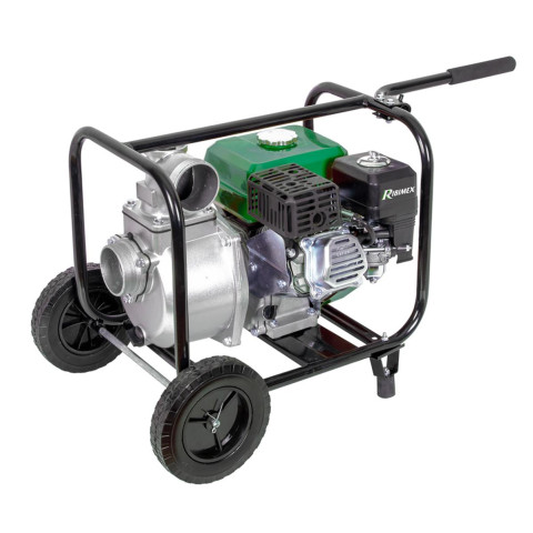 Motopompe thermique essence eaux claires 6 hp 212 cc 60m3 par heure sur roues, prmpc212-60