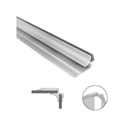 Profile alu angle rentrant - coloris & dimensions aux choix