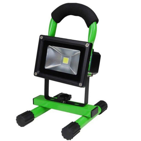 Projecteur led rechargeable - 10 watt - couleur - blanc neutre 4000°k