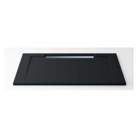 Receveur de douche hidrobox 80 x 120 extraplat noir caniveau lisse moon y