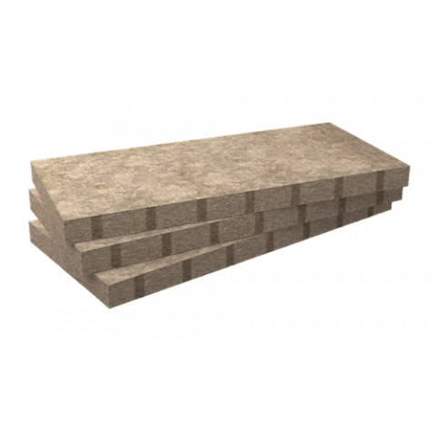 Panneau isolant rigide en laine de roche Rockcomble de Rockwool (palette) - épaisseur et largeur au choix