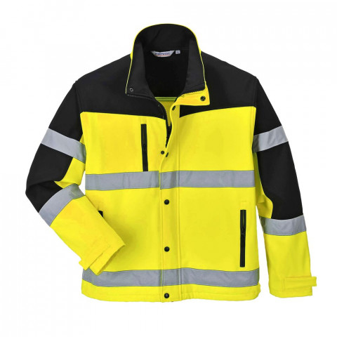 Veste softshell haute visibilité portwest bicolore 3 couches - Taille au choix