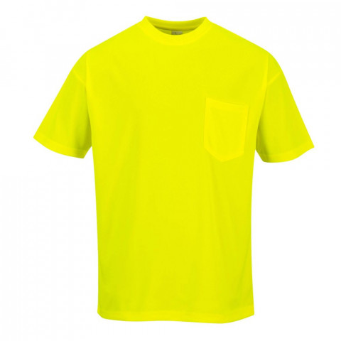 Tee shirt manches courtes à poche portwest day-vis - Coloris et taille au choix