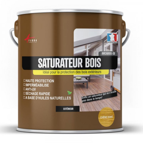 arcane industries saturateur bois terrasse bardage exterieur protection arcabois sb couleur et conditionnement au choix distriartisan