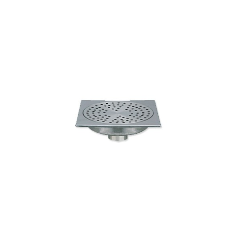 Siphon de sol inox solusec 100x100 pour tube 40 verticale