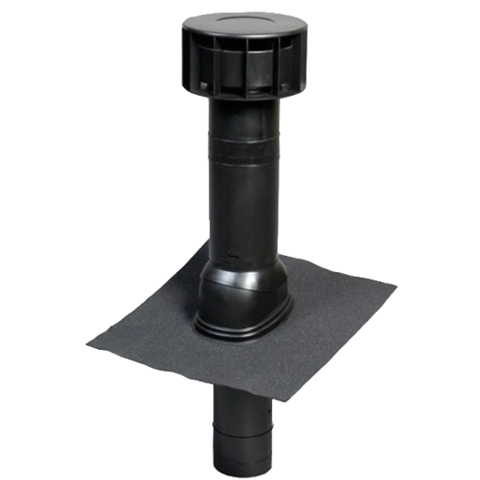 Terminal MULTIVENT Ø 131 mm pour toit avec pente de 25° à 45° noir - 189556