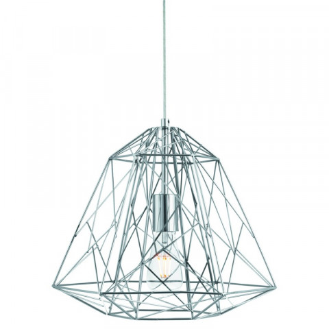 Suspension 1 ampoule geometric cage - Coloris au choix