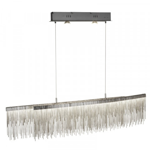 Suspension memphis, argent satiné