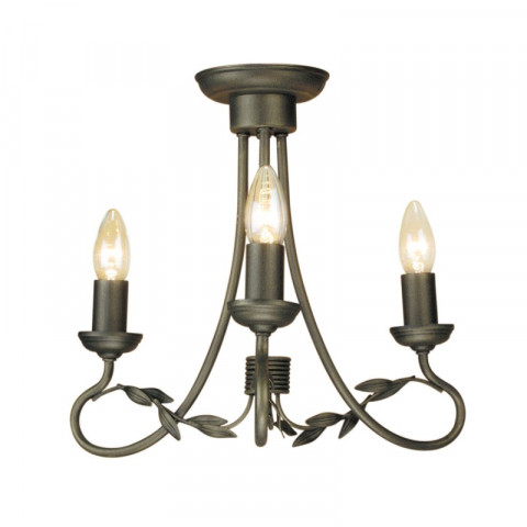 Suspension olivia, noir / or, 3 ampoules