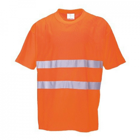 Tee shirt haute visibilité portwest confort coton - Coloris et taille au choix