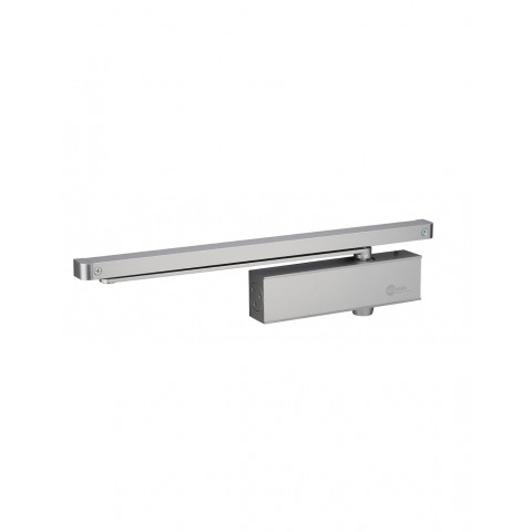 Thirard - ferme-porte hydraulique design réversible argent avec bras coulisse antivandalisme force 3