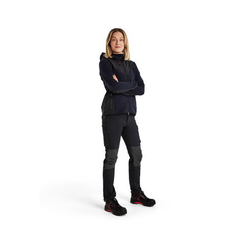 Veste tricotée softshell à capuche femme 59412536 - Couleur au choix