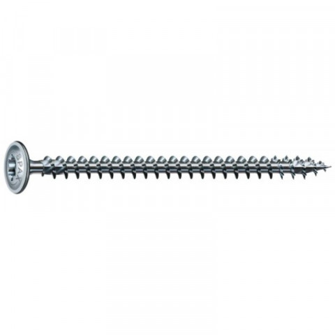 Vis à tête disque wirox filetage total torx zingué blanc grande longueur, ø 8 mm, longueur 120 mm, boîte de 50