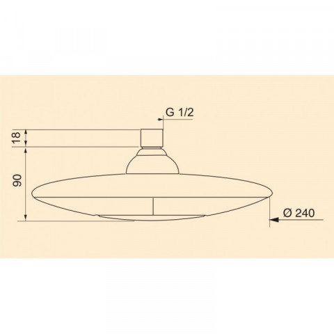 Wirquin - pommes de tete douche 24 cm - salle de bains