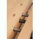 Etabli de bois pro (bois de hêtre massif) 2120x760x860 mm  premium 1 