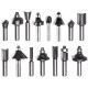 Set de coupe 15 pcs pour défonceuses - En coffret - EINHELL - 49757291 