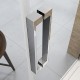 Cabine de douche forme en U porte de douche coulissante et 2 parois en verre anticalcaire 8 mm - Dimensions au choix 