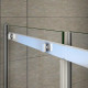 Cabine de douche 130 x 100 x 195 cm en verre anticalcaire installation d'angle 