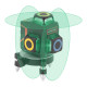 Niveau laser avec étui de rangement, mini trépied et télécommande 15-30 m autonivelant 