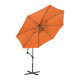 Parasol déporté - rond - diamètre 300 cm - inclinable - Couleur au choix Orange