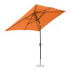 Grand parasol de jardin rectangulaire 200 x 300 cm inclinable - Couleur au choix 