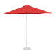 Grand parasol de jardin hexagonal diamètre 270 cm - Couleur au choix Rouge