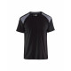 T-shirt bicolore - 33791042 Noir-Gris