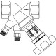 Robinet d'équilibrage OVENTROP Hydrocontrol VTR - PN 25 DN 20 - Filetage femelle des deux côtés avec 2 prises de pression - 1060206 