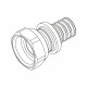 Raccord droit E.P. SDR 11 LX REHAU 20-3/4' F - 11690961001 