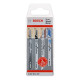 Coffret 14+1 lames scie sauteuse spécial bois et métal - 15 Pièces - BOSCH - 2607011437 