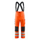 Pantalon de pluie à bretelles haute visibilité Niveau 3 13062005 - Couleur et taille au choix Orange-fluo