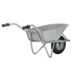 Brouette de chantier très robuste, roue pneumatique, capacité 80 litres 