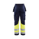 Pantalon artisan multinormes Marine/Jaune-Fluo 14791514 - Taille au choix 