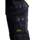 Pantalon multinormes inhérent avec poches flottantes Marine/Jaune-Fluo 14891512 - Taille au choix 