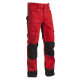 Pantalon artisan bicolore  15231860 Rouge-Noir