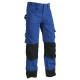 Pantalon artisan bicolore  15231860 Bleu Roi-Noir