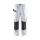 Pantalon peintre coton 15311210 - Couleur et taille au choix Blanc-Gris foncé