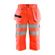 Pantacourt haute-visibilité avec poches flottantes 15391811 - Couleur et taille au choix Rouge fluo