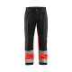 Pantalon artisan haute-visibilité stretch 15511811 - Couleur et taille au choix Noir-Rouge Fluo