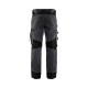 Pantalon de travail blaklader artisan sans poches flottantes polycoton - Taille et coloris au choix Gris moyen- Noir