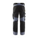 Pantalon de travail blaklader artisan sans poches flottantes polycoton - Taille et coloris au choix Noir-Gris
