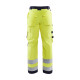 Pantalon Artisan Multinormes Jaune-Fluo/Marine 15781514 - Taille au choix 