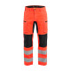 Pantalon artisan haute-visibilité stretch 15851811 - Couleur et taille au choix Rouge fluo-Noir