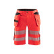 Short artisan haute-visibilité +stretch avec poches flottantes 15861811 - Couleur et taille au choix Rouge fluo