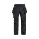 Pantalon artisan stretch 4D poches flottantes détachables 17201645 - Taille au choix Noir