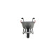 Brouette easy rider 80L,  roue pneumatique, anneau de levage 