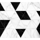 Carrelage triangulaire imitation marbre blanc 23,2 x 20,1 cm varenna  